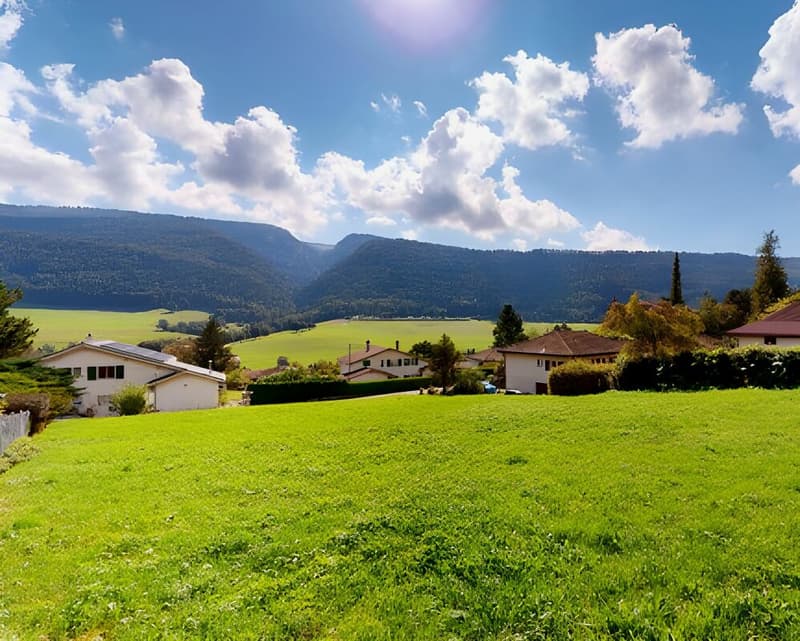 Villeret, magnifique parcelle avec permis de construire (2)