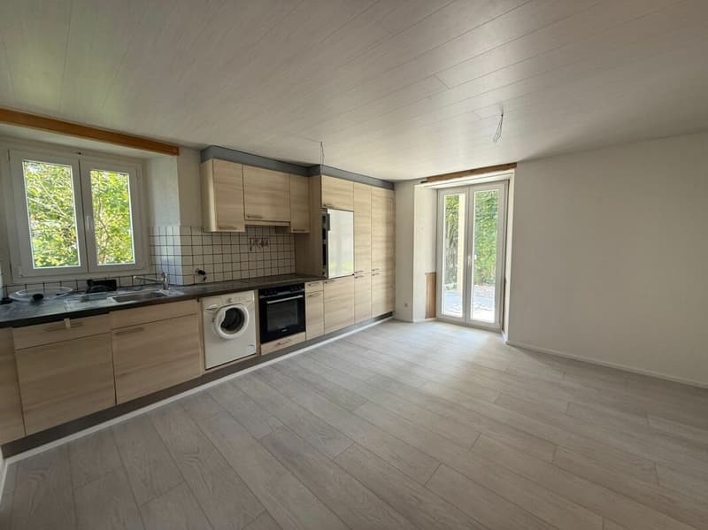 Sonvilier, magnifique appartement de 2.5 pièces au rez avec balcon (2)