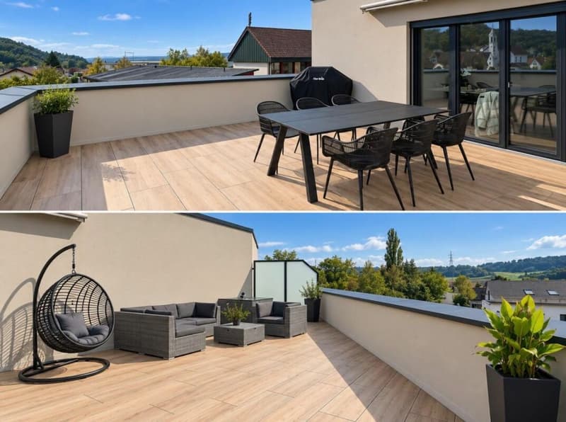 2.5 Zi-Attika Wohnung in einem NEUBAU mit grosser Terrasse 52 m², Zweitvermietung (6)