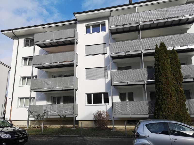 Aussenansicht, neu renoviert, grosser Balkon