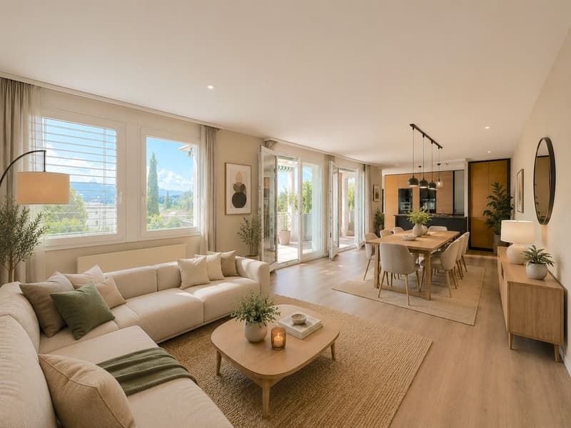 Magnifique appartement de 5.5 pièces avec vue imprenable sur les Préalpes (1)