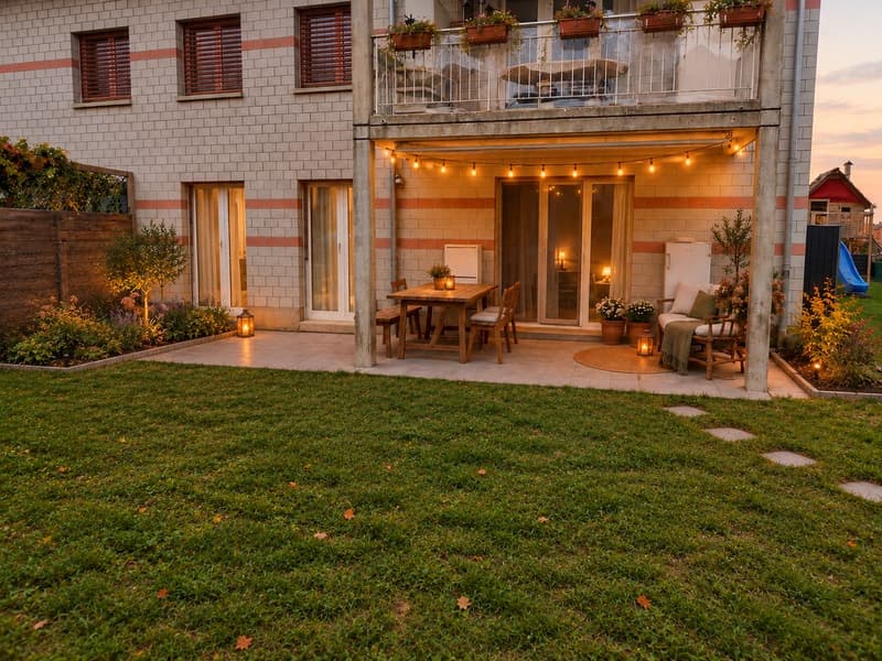 Terrasse semi-couverte
