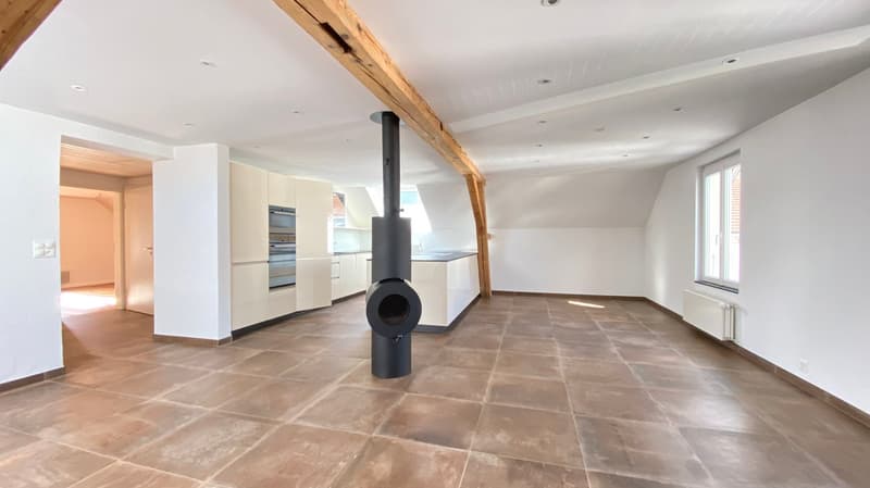 Appartement enchanté de 3,5 pièces avec chic de chalet au centre du village de Bettlach (7)