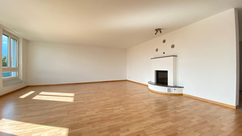 Wohnzimmer mit Cheminée