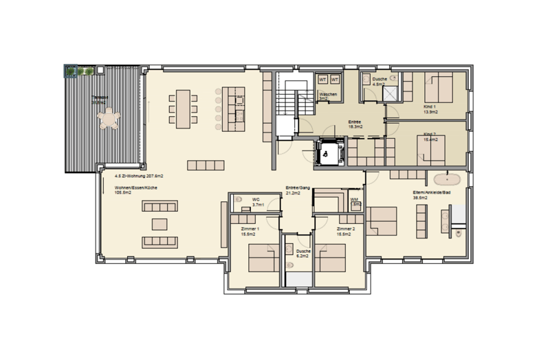 Exklusives Wohnen mit Seesicht - grosszügige 4.5-Zimmerwohnung (17)