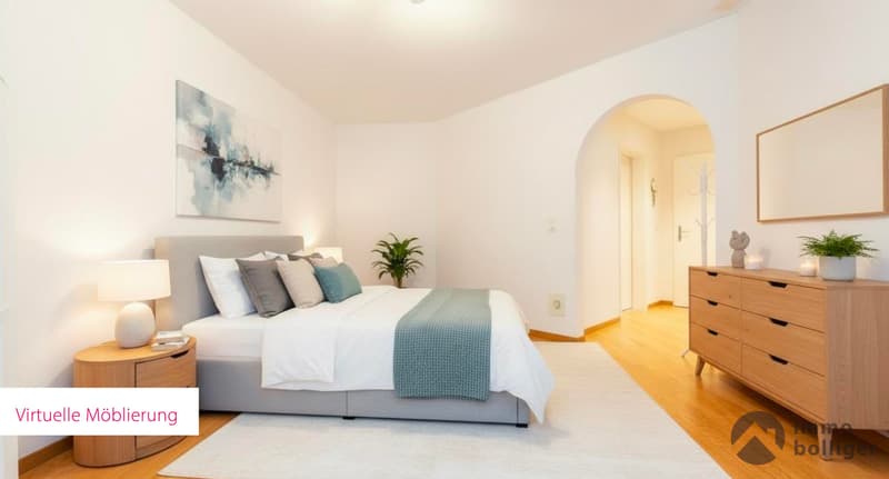 Appartamento unico in città - Ottagono con balcone e giardino (5)