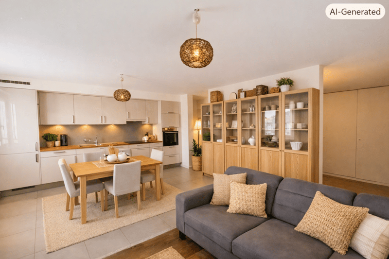 Vue imprenable sur la ville ! Appartement de 3.5 pièces (1)