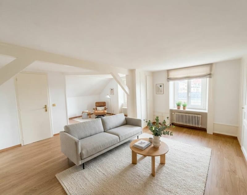 DU CHARME SOUS LES COMBLES - 3.5 PIÈCES DE 90 M² AU COEUR DE LA CHAUX-DE-FONDS (2)
