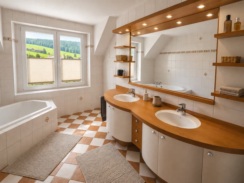 Superbo appartamento triplex di 5 locali al 1° piano con terrazza e giardino (14)