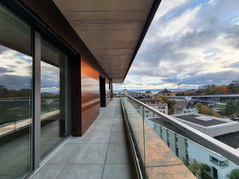 Splendido appartamento in mansarda di 3,5 locali con balcone e vista sul lago (4)