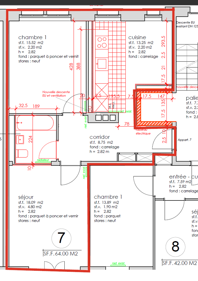 Appartamento completamente nuovo di 2,5 locali di circa 60 m2 con balcone e ascensore (2)