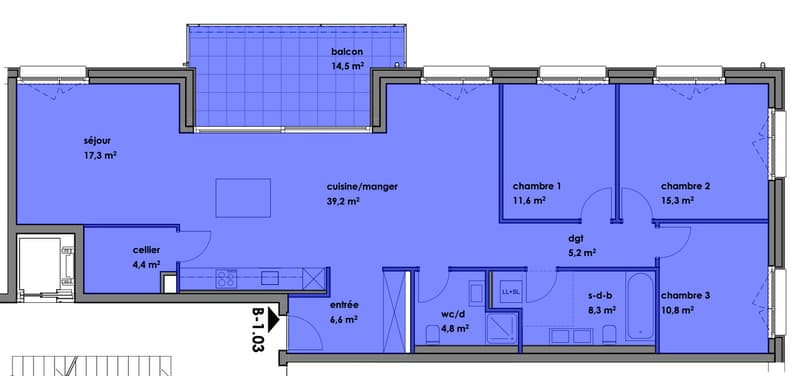 Ampio appartamento nuovo di 4.5 locali con grande balcone (4)