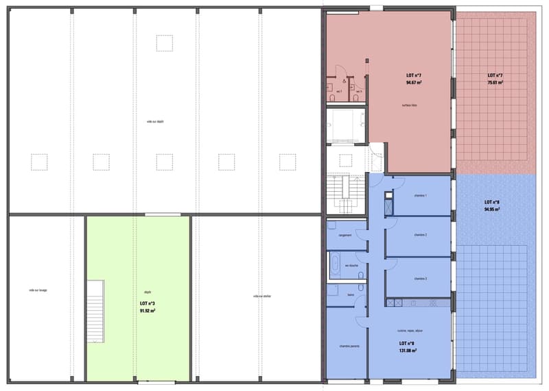 5,5 locali nuovo appartamento di 131m2, terrazza Sud-Est di 95m2, vista delle Alpi (4)