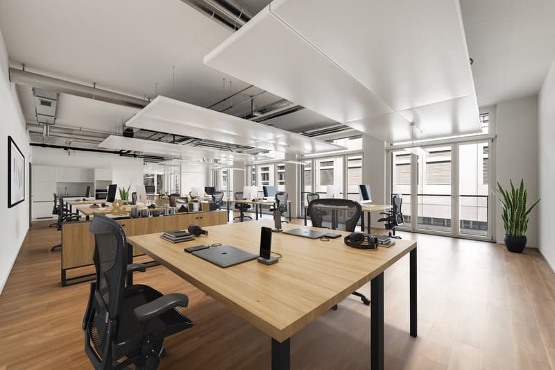 Bürofläche Virtual staging