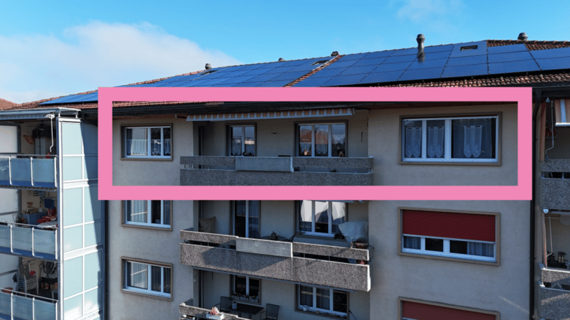 Living in a 3.5-room apartment on the top floor with a balcony (3)