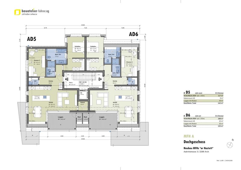 NEW! ; - 4.5 room owner-occupied apartment in Arch (8)