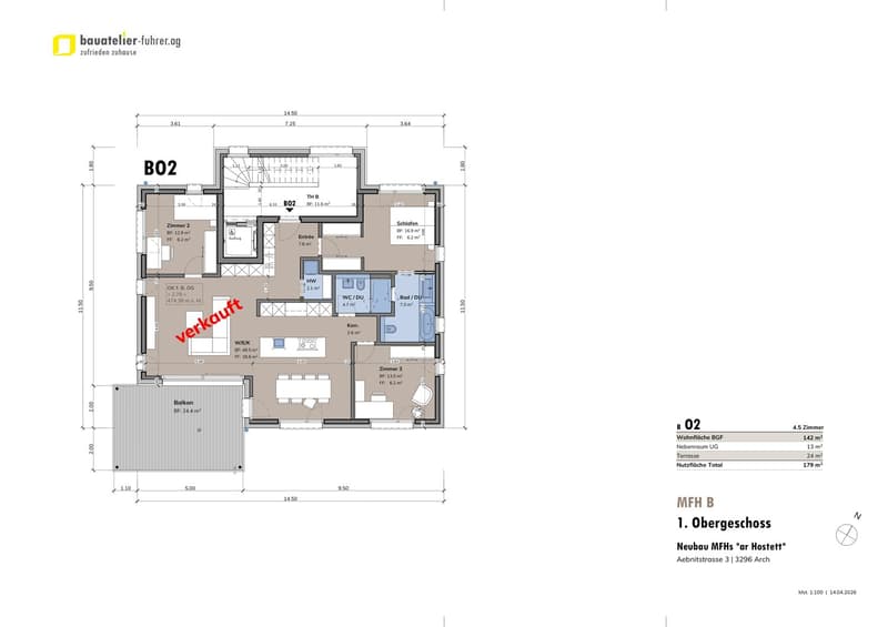exklusive 4.5 Zimmer-Gartenwohnungen in Arch ... (8)