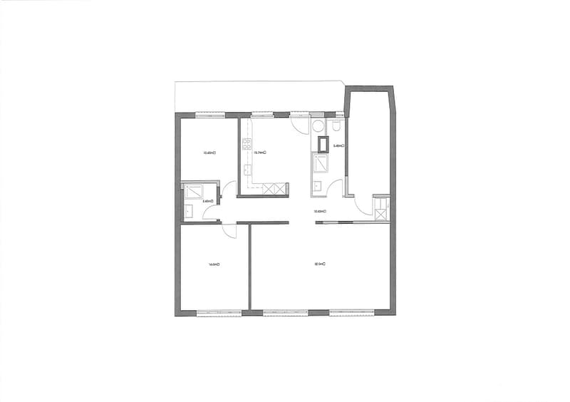 Wohlen, Zentralstrasse 4 - Grundriss
