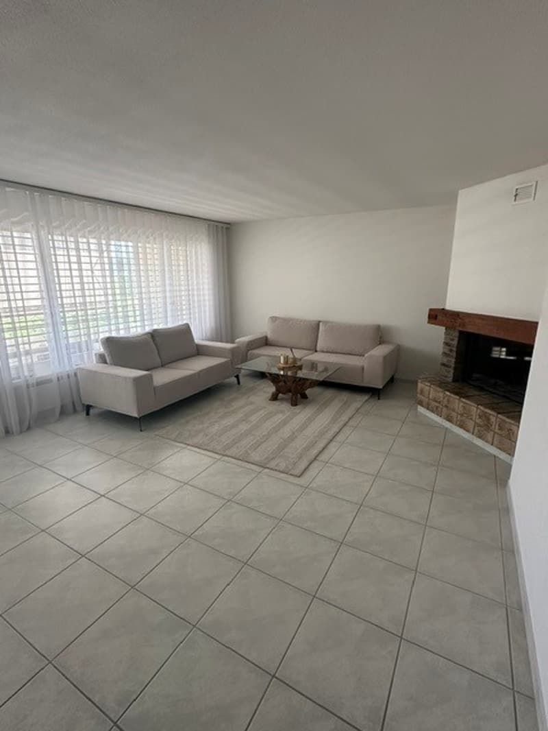 Wohnzimmer mit Cheminée