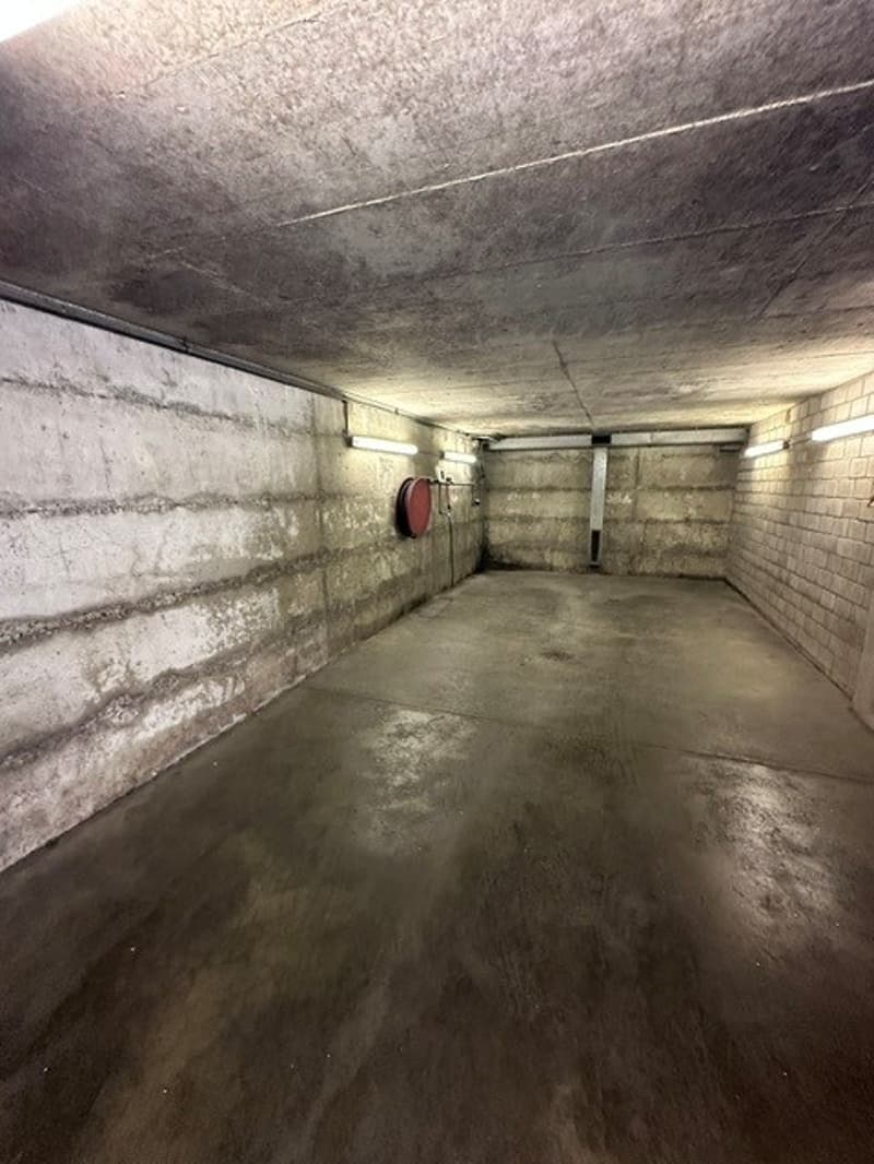 Waschplatz in der Tiefgarage