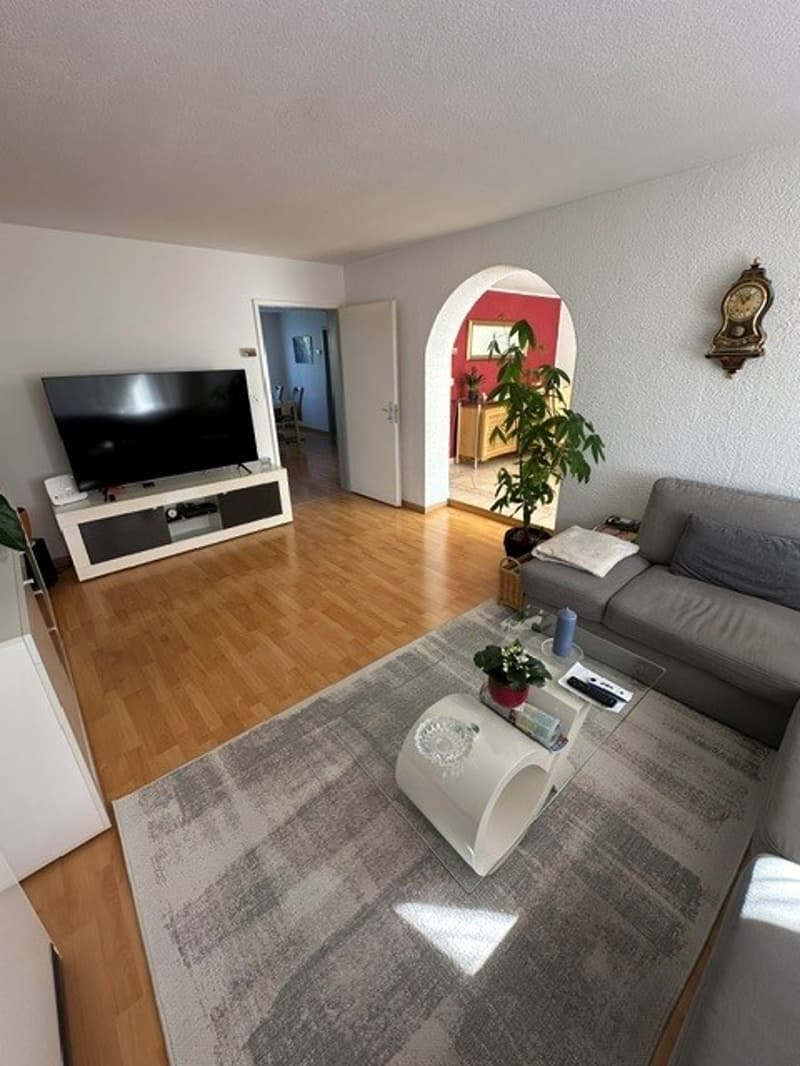 Wohnzimmer mit Wintergarten Zugang