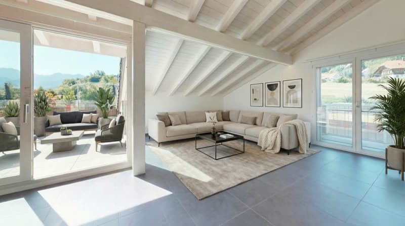 Modern attic apartment with spectacular views (3)