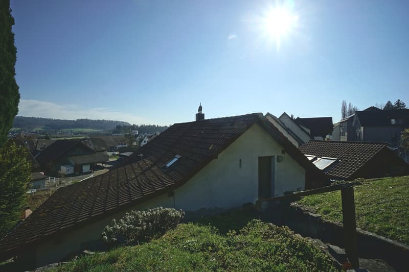 Maison unifamiliale dépendante de 4,5 pièces dans un cadre rural idyllique avec potentiel d'agrandissement et de rénovation ! (1)