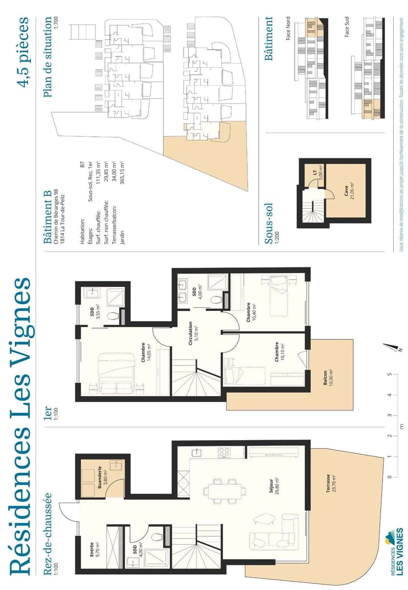 Les Vignes Residence Spacious 4.5 room duplex with garden and terrace (8)