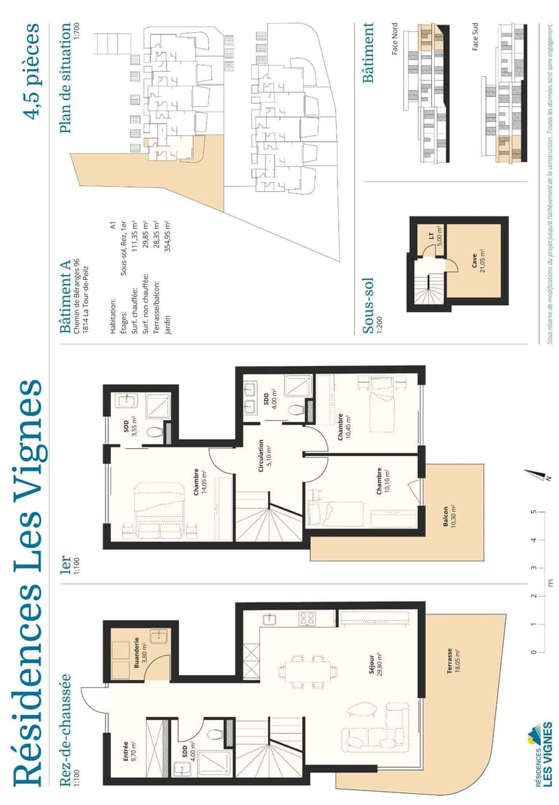 Les Vignes Residence Spacious 4.5 room duplex with garden and terrace (8)
