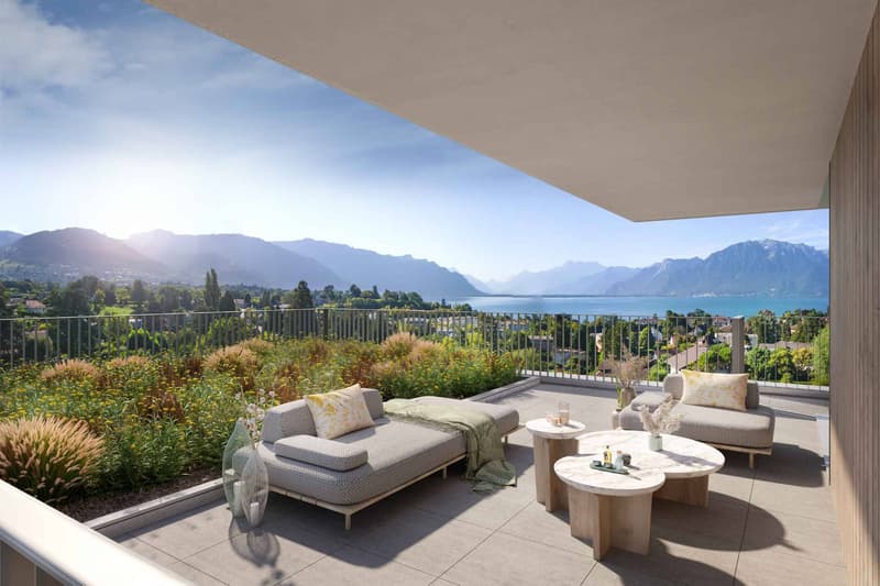 Les Vignes Residence Spacious 4.5 room duplex with garden and terrace (3)