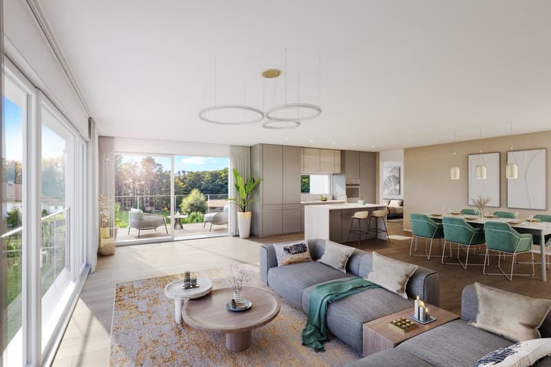 Appartement en propriété exclusif de 5 1/2 pièces avec 136 m² d'espace de vie et balcon spacieux (1)