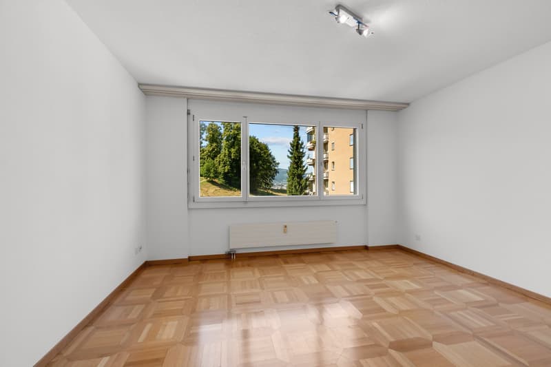Schlafzimmer mit Tafelparkett
