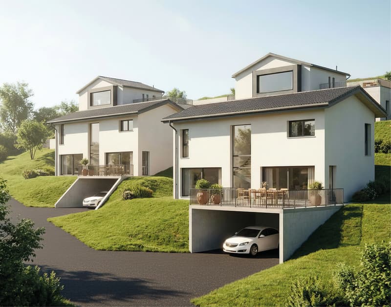 CHAMPLAN | 2 VILLE INDIVIDUALI DI 5.5 LOCALI (2)