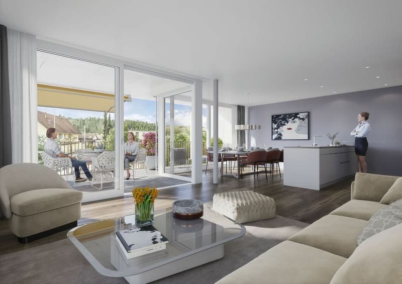 Erle - Where modern living meets nature! 3.5-room 1st floor house A (2)