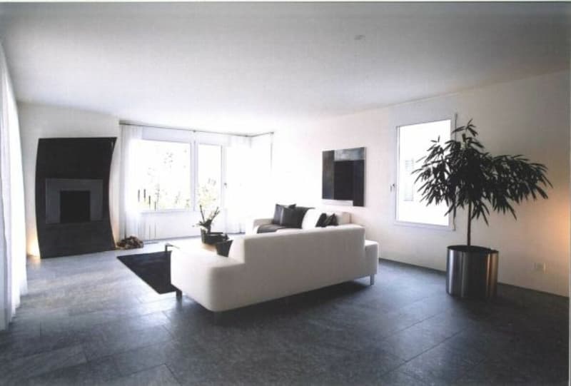 Wohnzimmer mit Cheminée