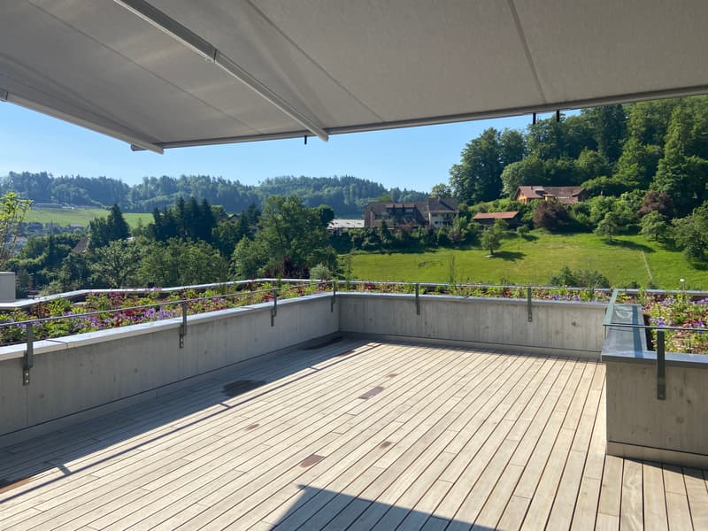 Grosszügige Terrassen