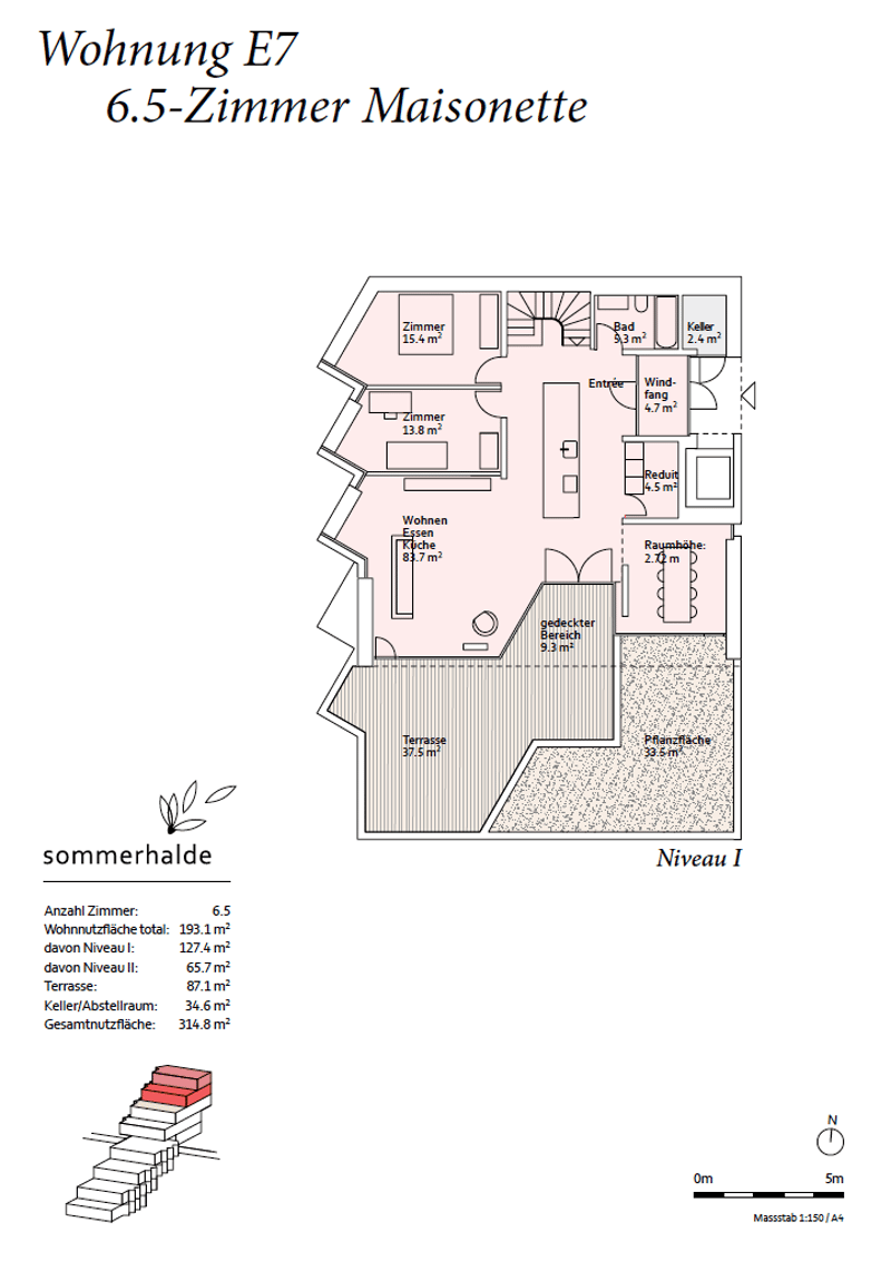 6.5-room duplex apartment – Exposed concrete masterpiece (4)