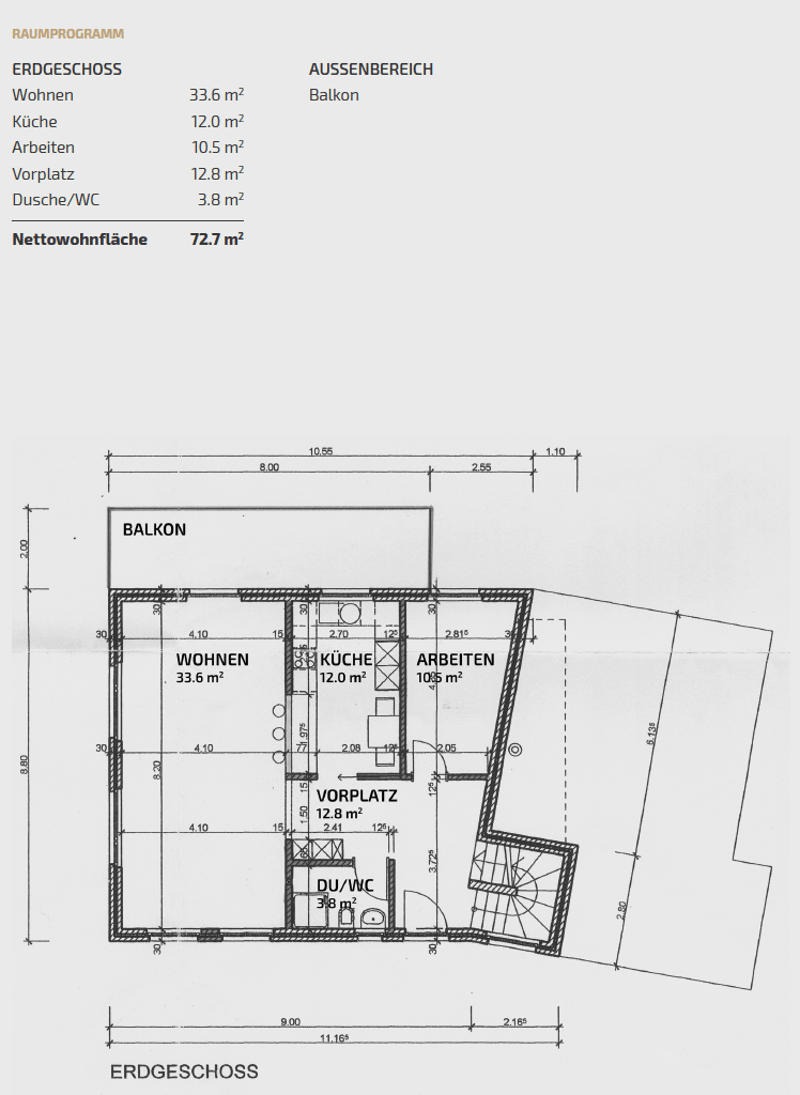Plan Erdgeschoss