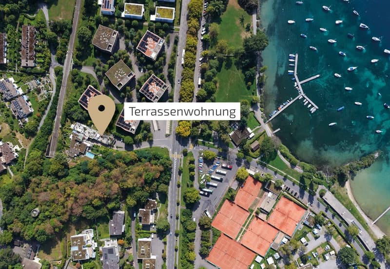 Zwei Gehminuten zum See. 100 m² Terrasse. Ein Freiraum, den man in Luzern nur selten findet. (1)