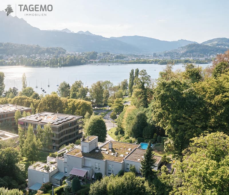 Zwei Gehminuten zum See. 100 m² Terrasse. Ein Freiraum, den man in Luzern nur selten findet. (17)