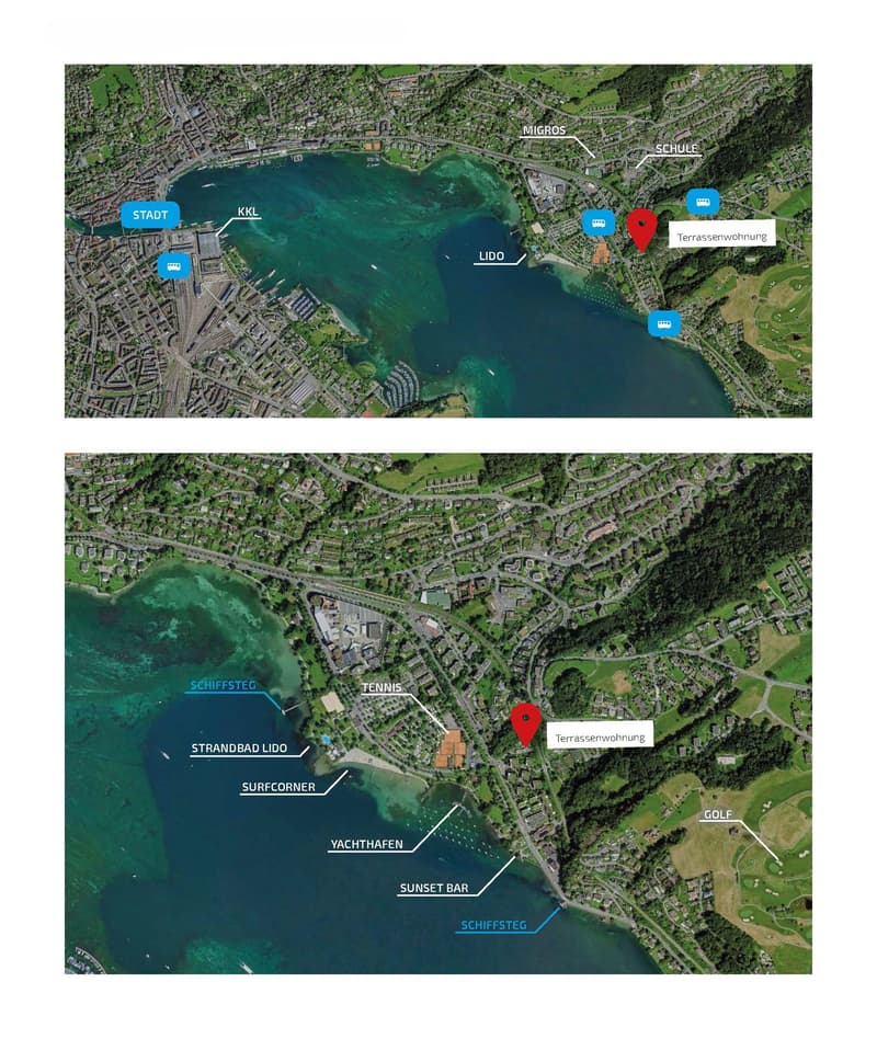 Zwei Gehminuten zum See. 100 m² Terrasse. Ein Freiraum, den man in Luzern nur selten findet. (20)