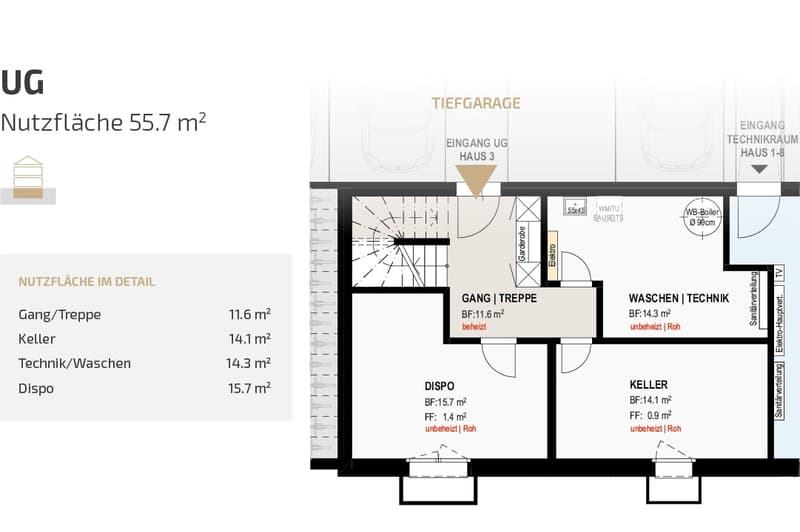 Neubau Erschwil | 8 freistehende 6.5-Zimmer-Einfamilienhäuser mit Tiefgarage (6)