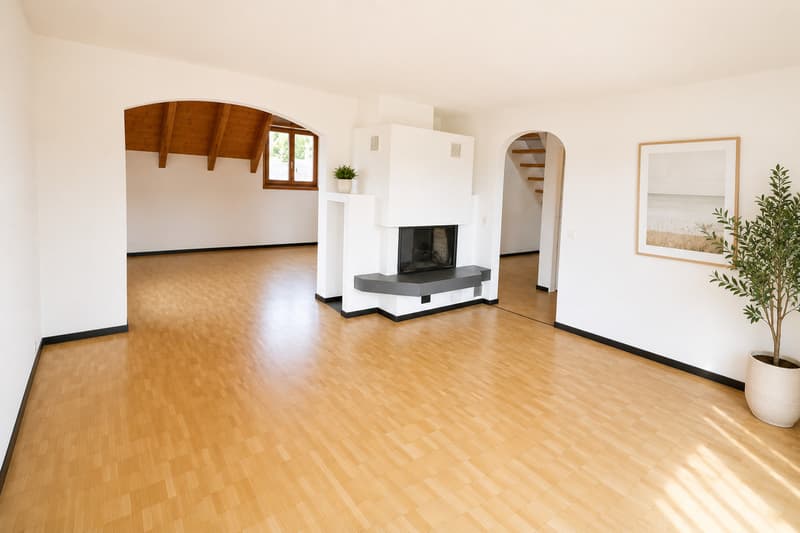 5,5 Zi. Duplex Wohnung im Dorfzentrum (1)