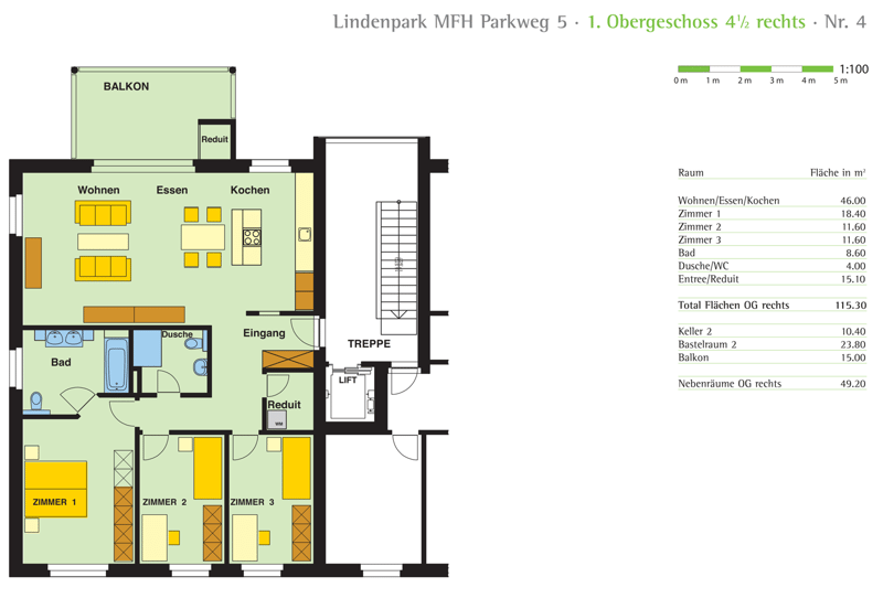Schöne 4 1/2 Zimmer Wohnung zu vermieten (10)