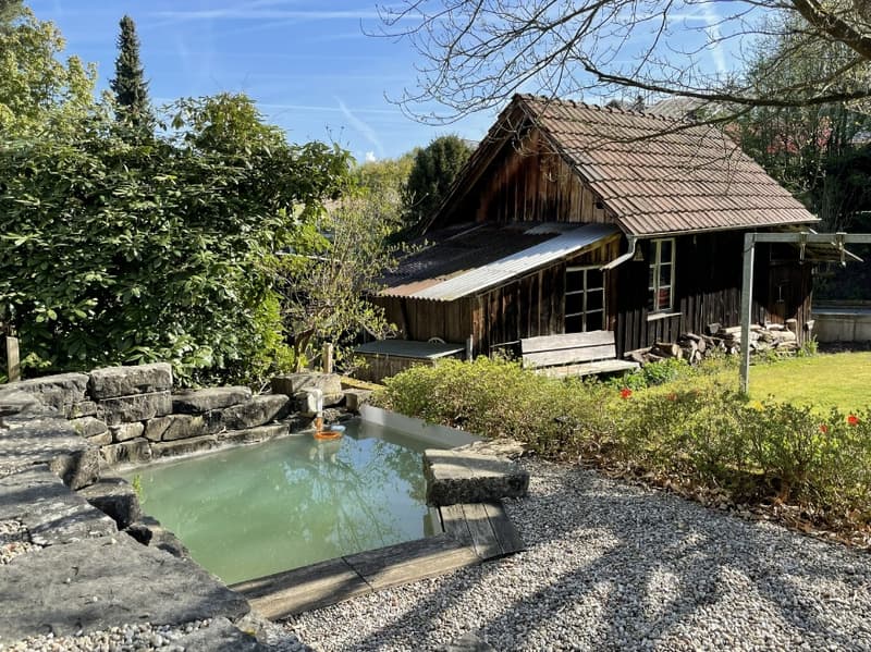 In a quiet location: 6.5 room single-family house with land reserve and large, romantic garden (4)