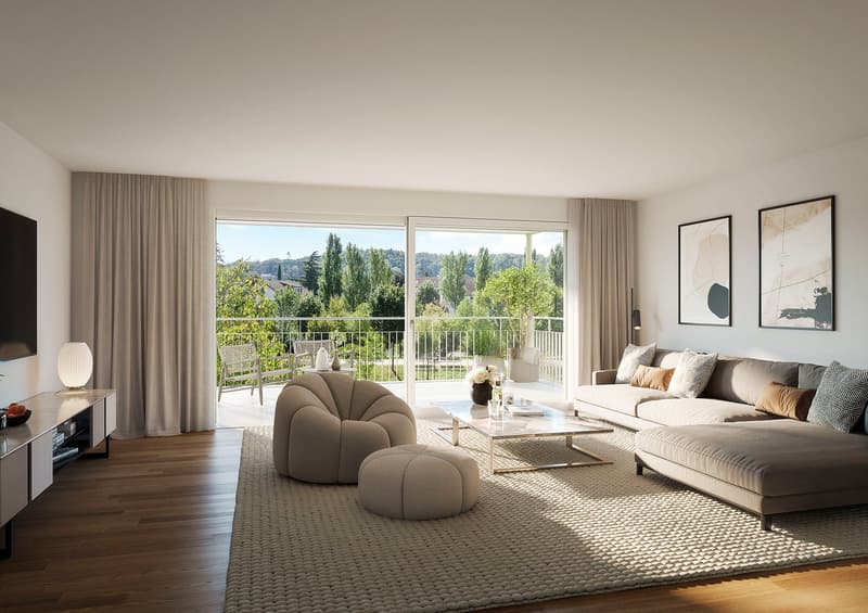 Natürlich schön wohnen - moderne 3.5-Zimmer-Neubauwohnung (2)