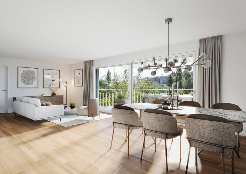 Natürlich schön wohnen - moderne 3.5-Zimmer-Neubauwohnung (2)