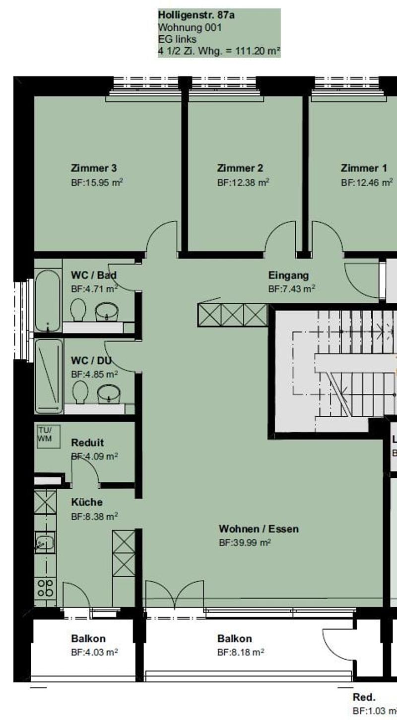 ERSTVERMIETUNG exlusive 4½-Zimmer-Wohnungen im Holligen-Quartier (8)