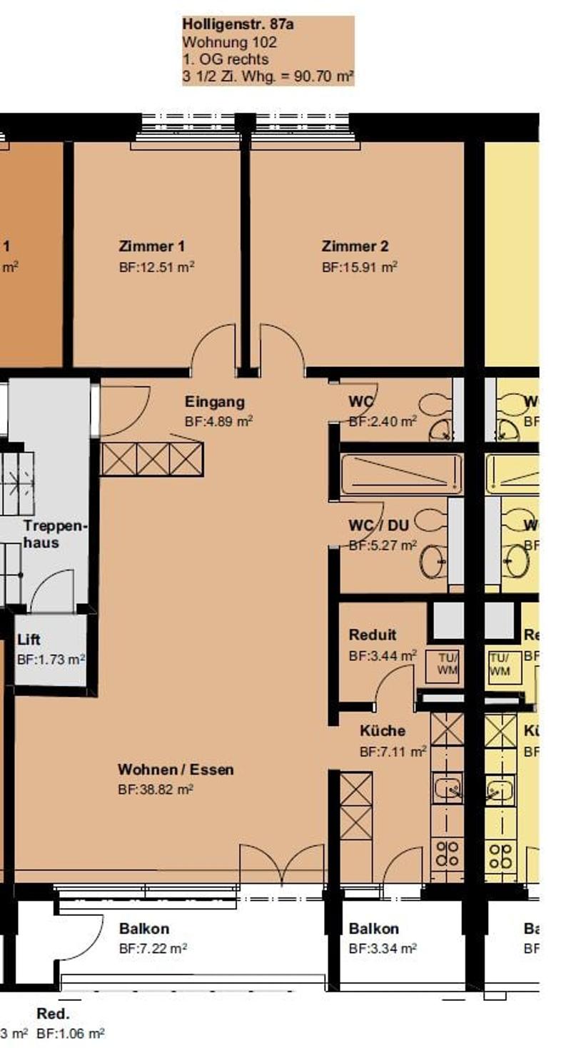 ERSTVERMIETUNG exlusive 3½-Zimmer-Wohnungen im Holligen-Quartier (8)