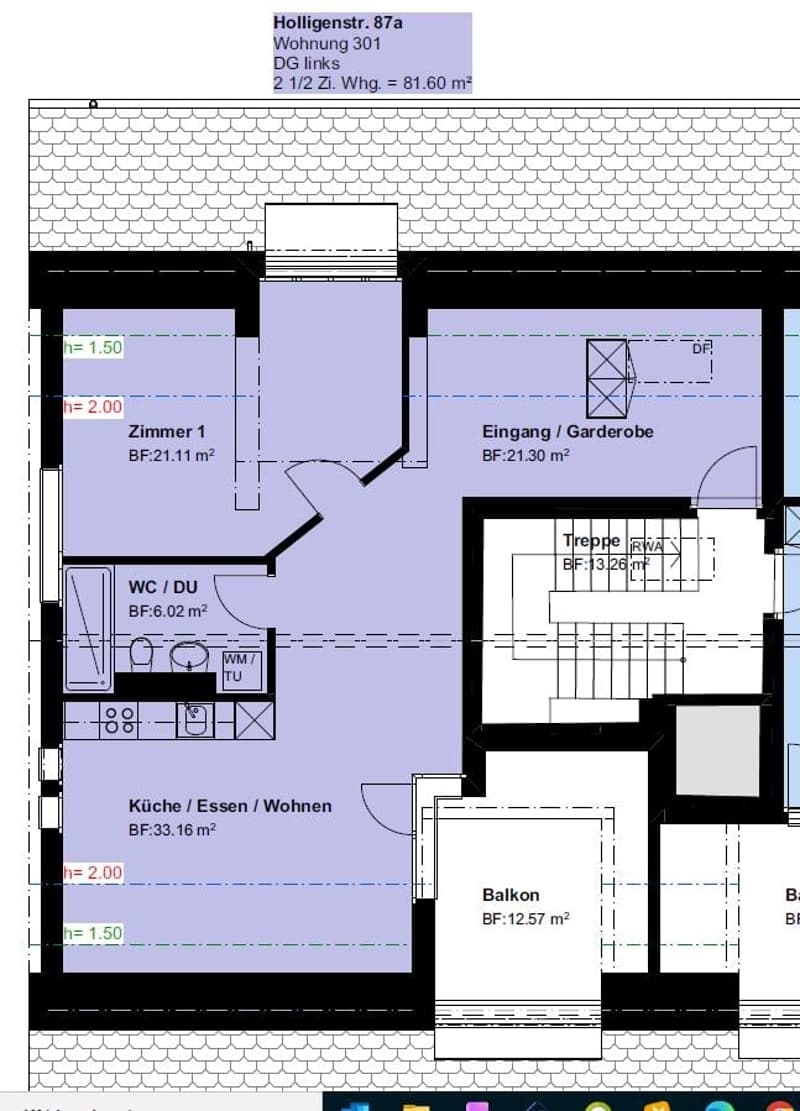 ERSTVERMIETUNG exlusive 2½-Zimmer-Dach-WHG im Holligen-Quartier (4)